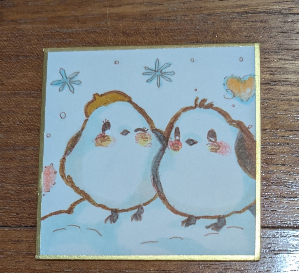 シマエナガ　雪景色❄