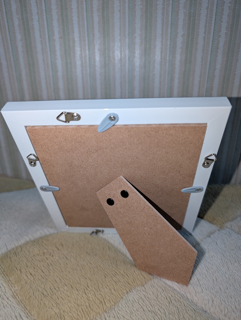 萌え袖猫耳メイド少女 オリジナル手描きアナログイラスト コピック+ホログリッター 寸松庵色紙 サインいり