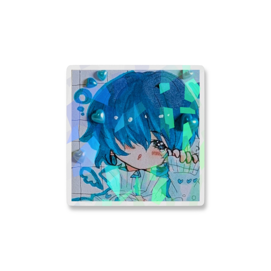 ルイくん表情バリエ キラキラホログラムスマホステッカー☆