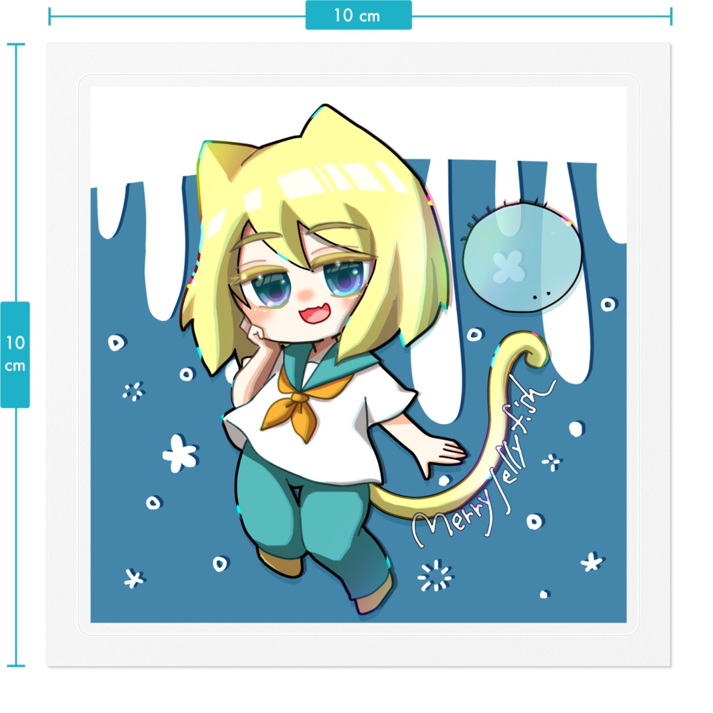 めりくらげステッカー