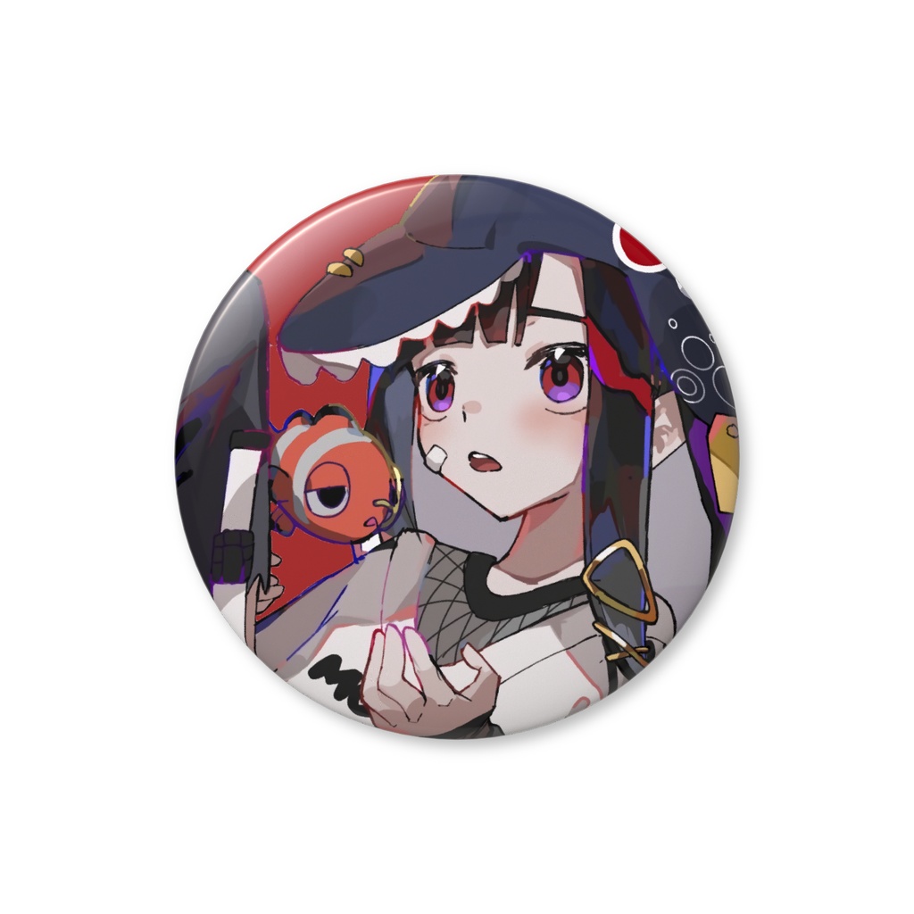 ゆんざめ【缶バッジ-32mm】