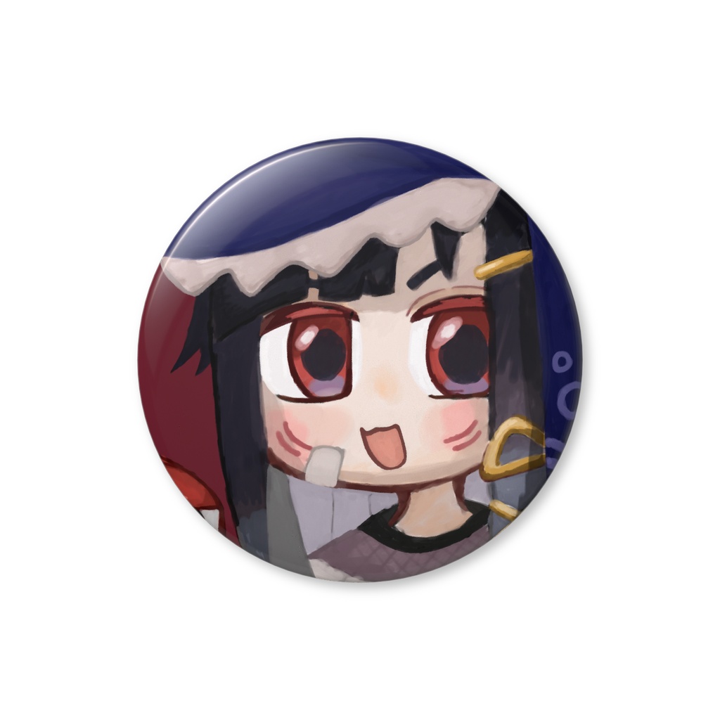 ゆんざめ【缶バッジ-32mm】