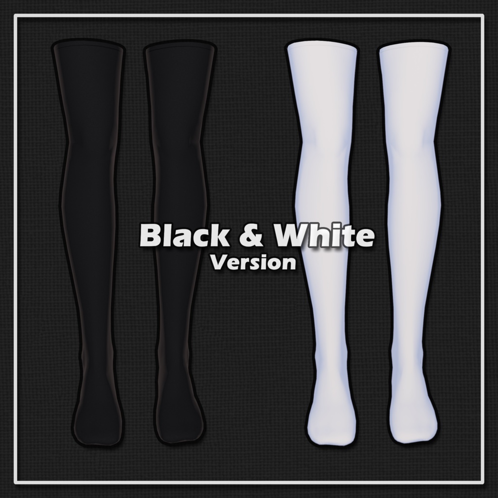 【 VRChat 】Knee Socks【 真冬 Mafuyu 】