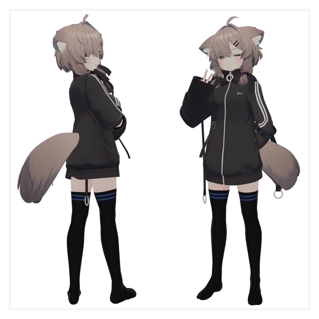 【 VRChat 】Knee Socks【 真冬 Mafuyu 】
