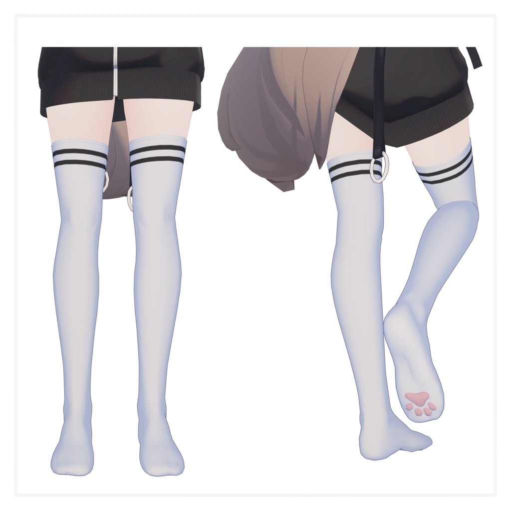 【 VRChat 】Knee Socks【 真冬 Mafuyu 】