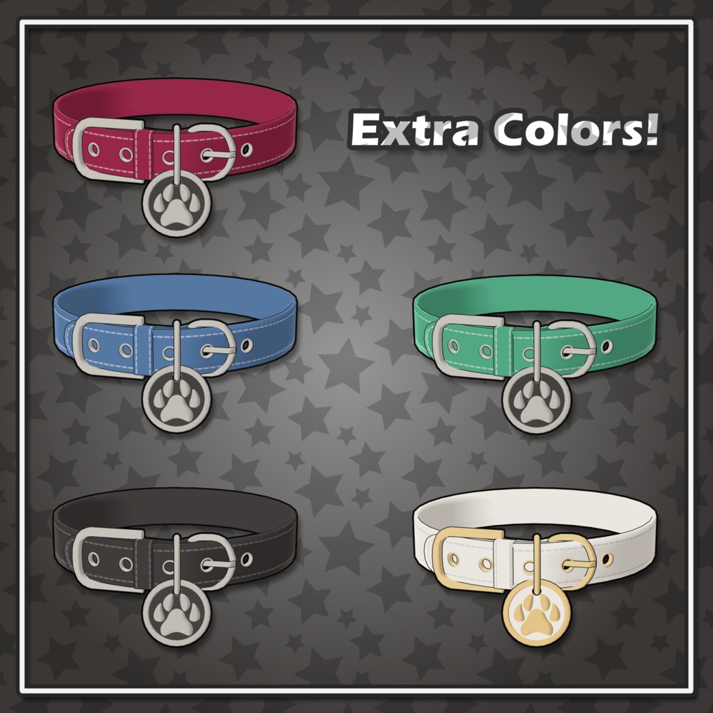 【 VRChat 】 Simple Collar 【 Universal 】
