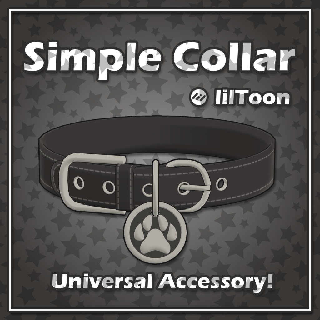 【 VRChat 】 Simple Collar 【 Universal 】