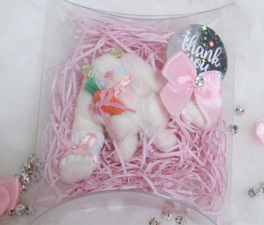 ドール用 4cm うさぎぬいぐるみ 