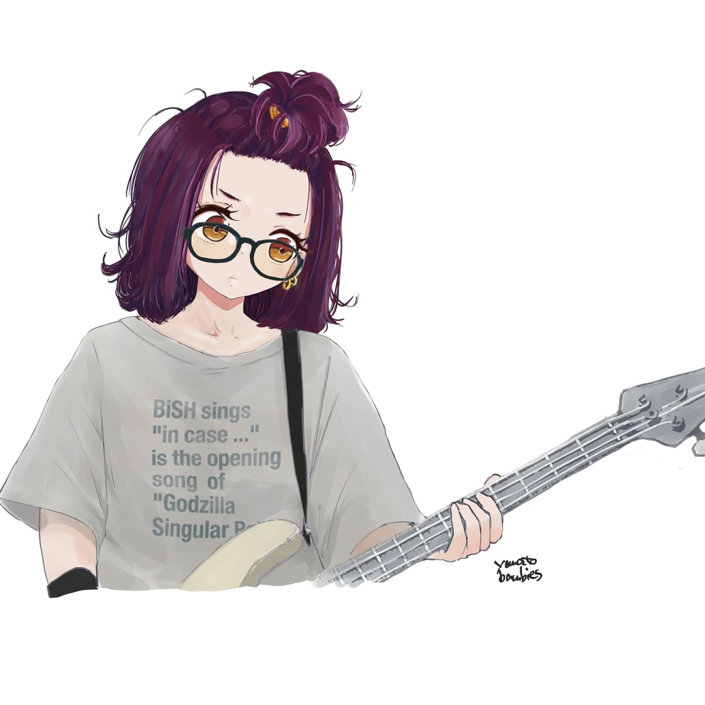 ベーシストTシャツ(黒)