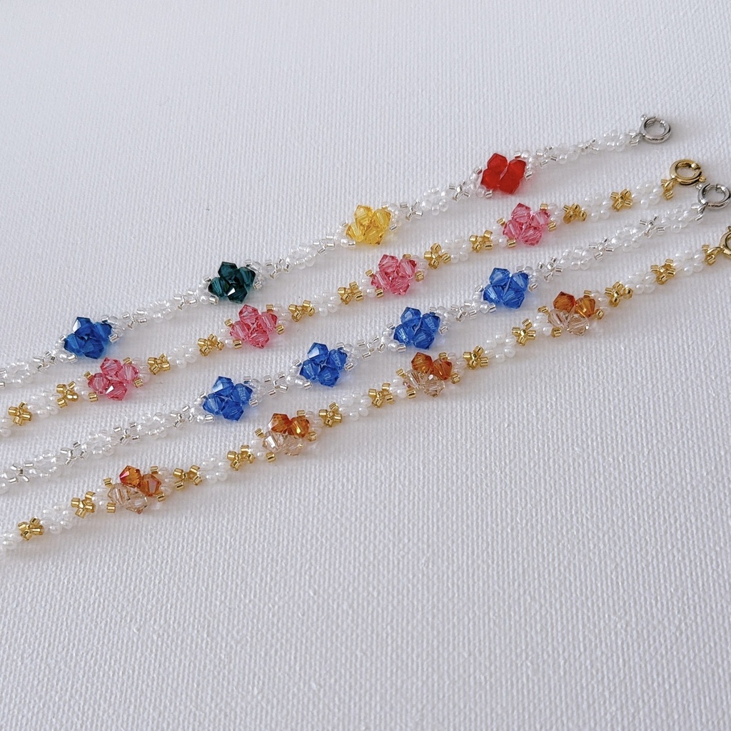 *きらめき⭐︎*・フラワーブレスレット