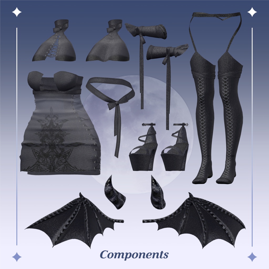 ▶7アバター対応◀ Devil_Dress