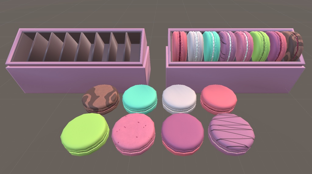 【3Dモデル】マカロン8種類