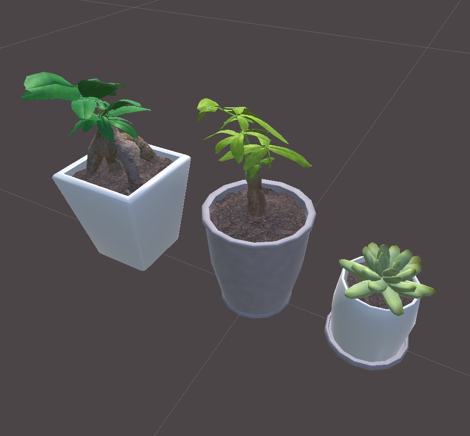 【3Dモデル】ミニ観葉植物