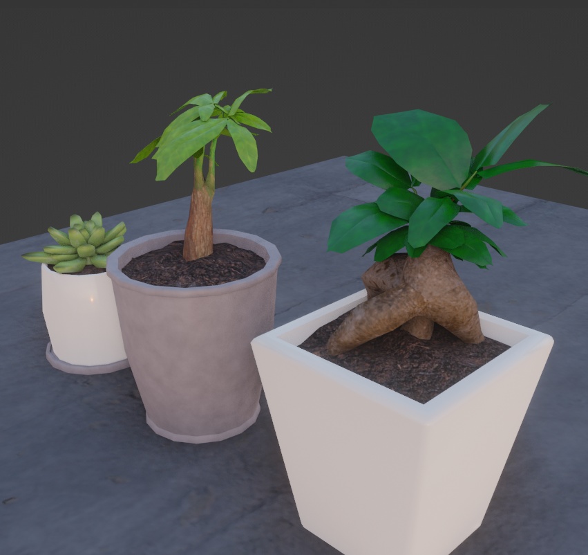【3Dモデル】ミニ観葉植物