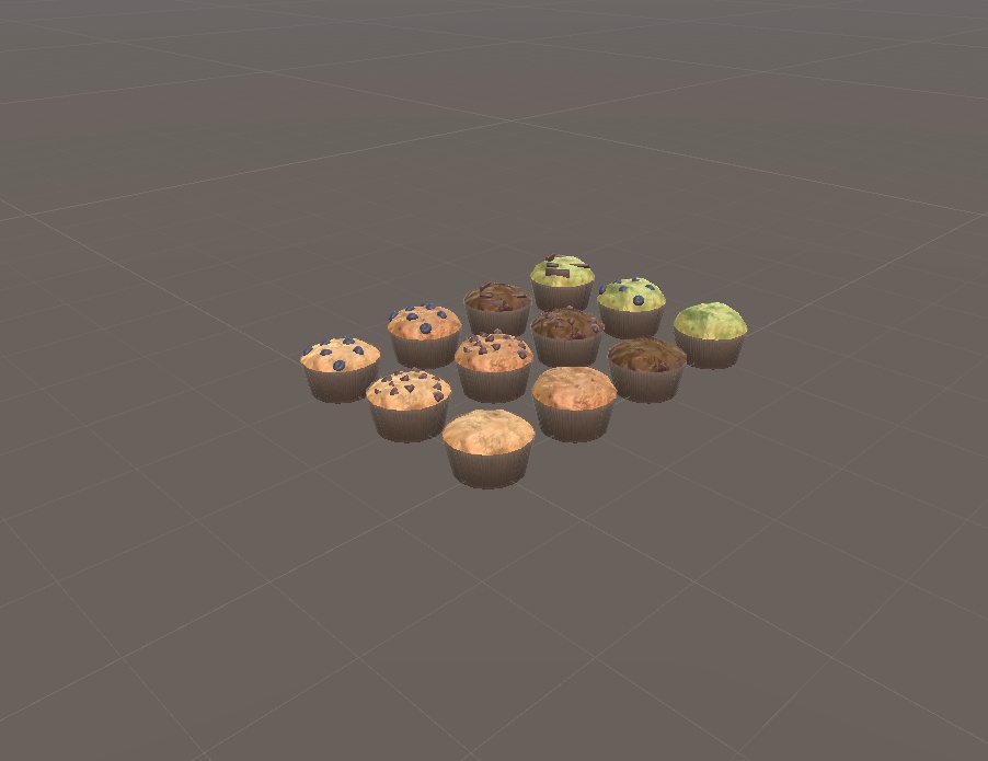 【3Dモデル】マフィン12種類