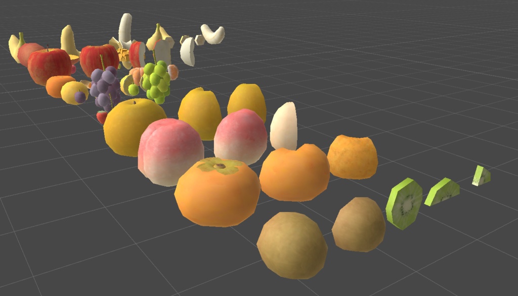 【3Dモデル】フルーツ13種セット 計50点