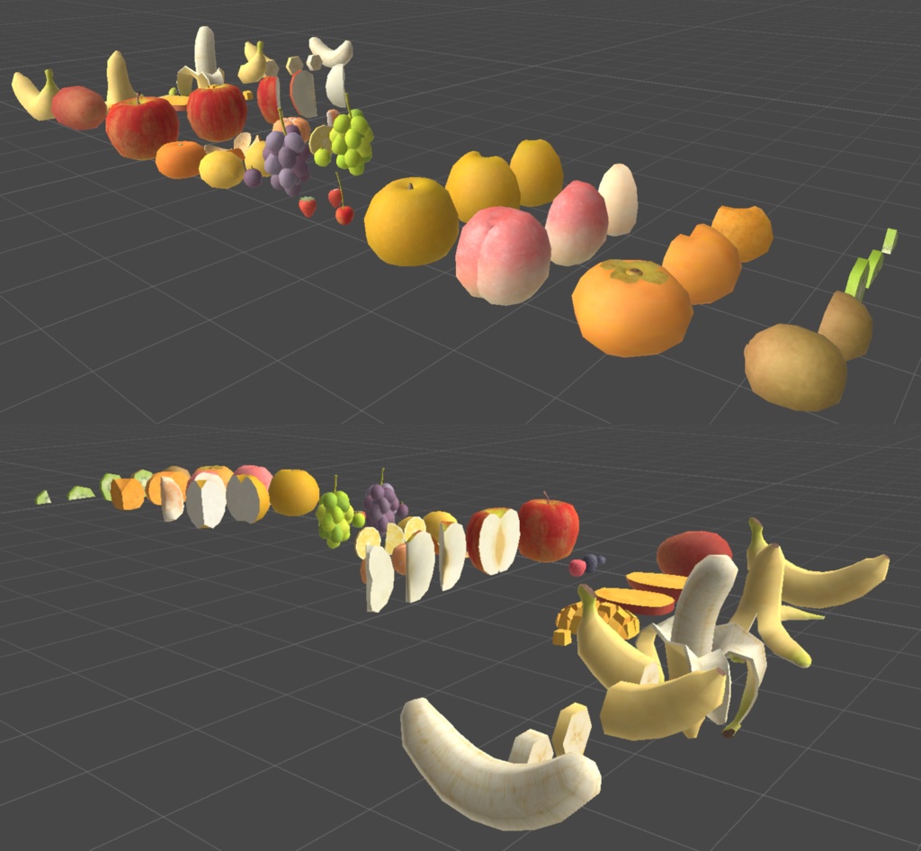 【3Dモデル】フルーツ13種セット 計50点