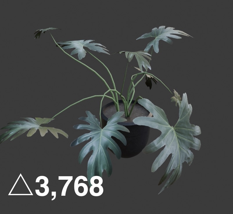 【3Dモデル】観葉植物　セローム