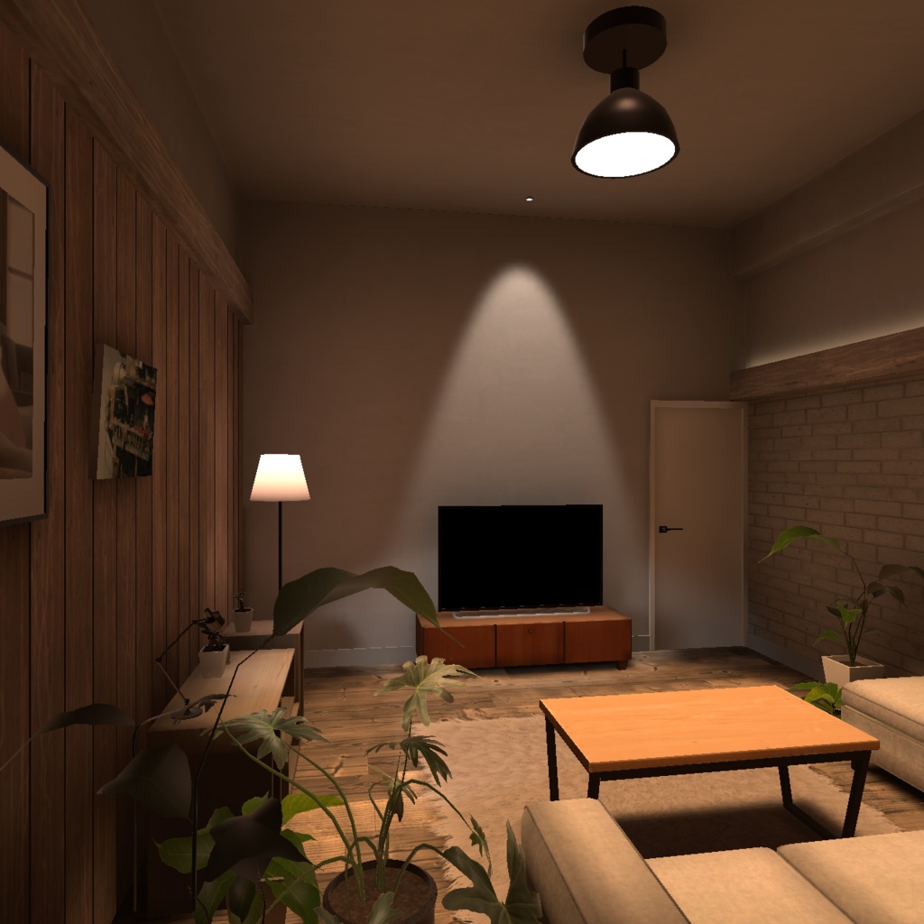 【3D背景】窓の大きなお部屋【Unity】