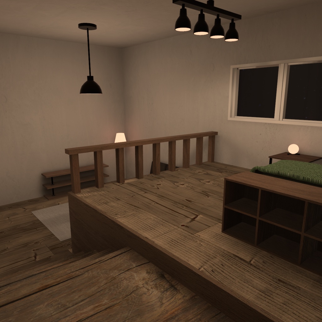 【3D背景】階段のあるお部屋【Unity】