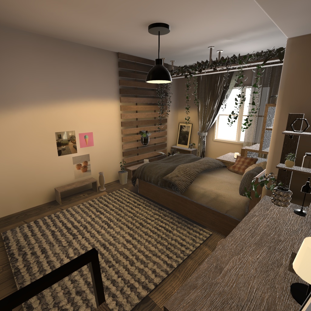 【3D背景】植物に囲まれたお部屋【Unity】