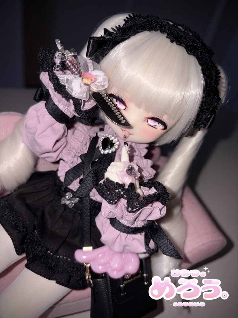 ꒰ やんでれ♡はぁと ꒱‬ tinyfox 1/6サイズ ネイルハンド 白肌