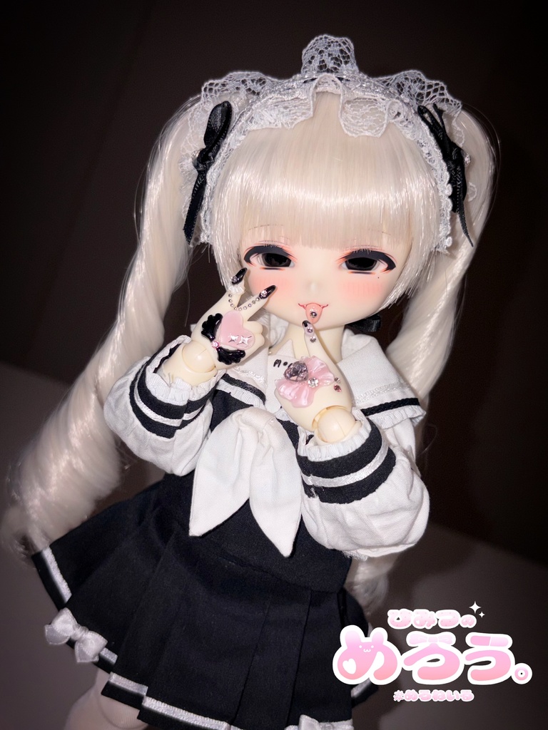 ꒰ やんでれ♡はぁと ꒱ tinyfox 1/6サイズ ネイルハンド 白肌