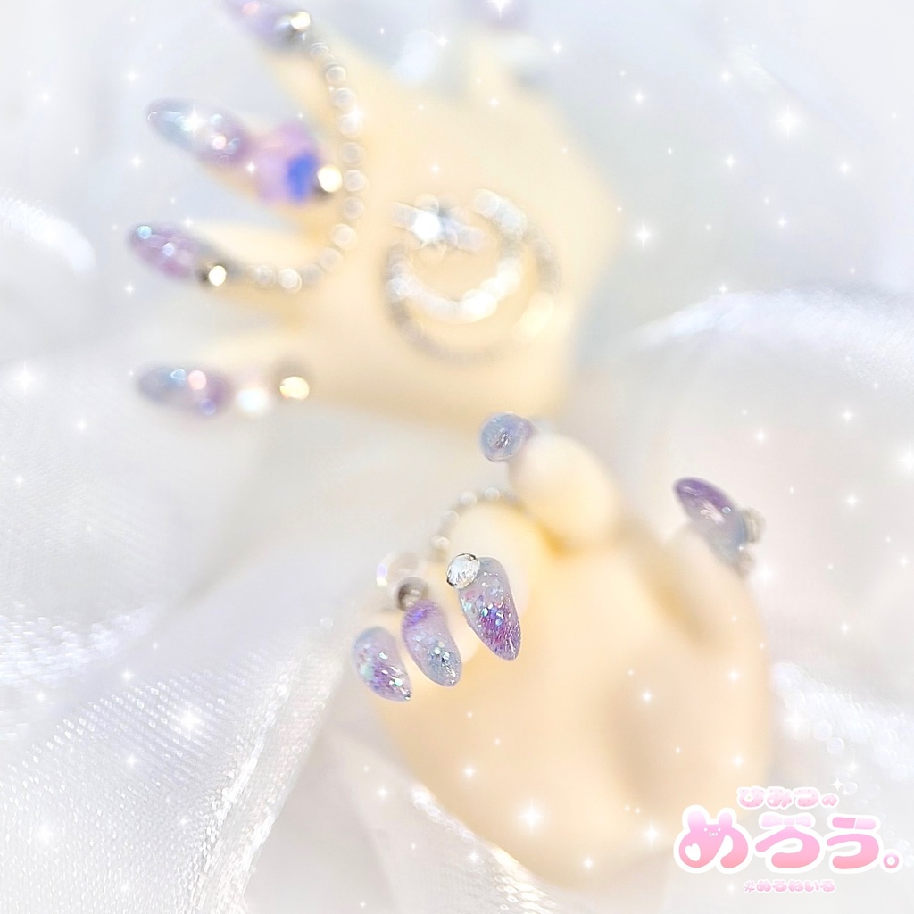 ꒰ ゆにこーん♡こすも ꒱ tinyfox 1/6サイズ ネイルハンド 白肌