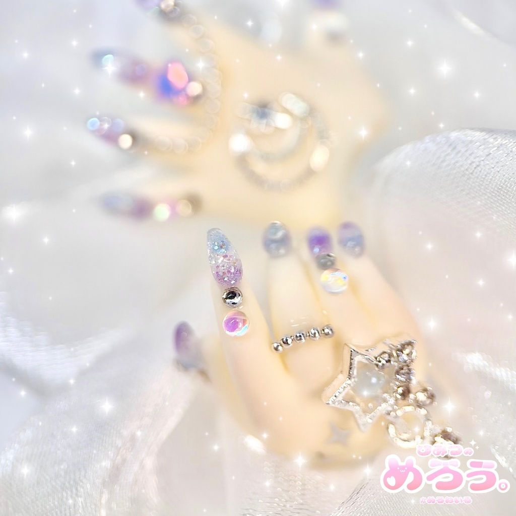 ꒰ ゆにこーん♡こすも ꒱ tinyfox 1/6サイズ ネイルハンド 白肌