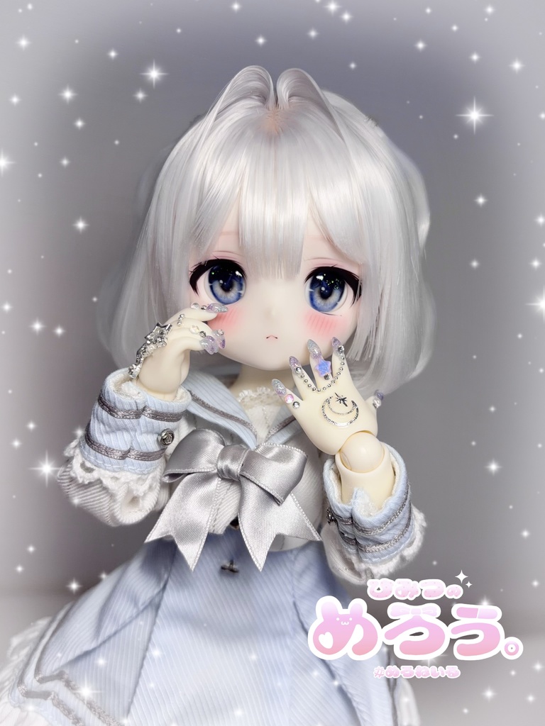 ꒰ ゆにこーん♡こすも ꒱ tinyfox 1/6サイズ ネイルハンド 白肌