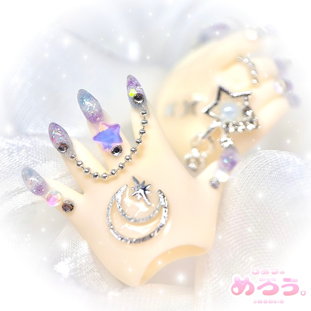 ꒰ ゆにこーん♡こすも ꒱‬ tinyfox 1/6サイズ ネイルハンド 白肌