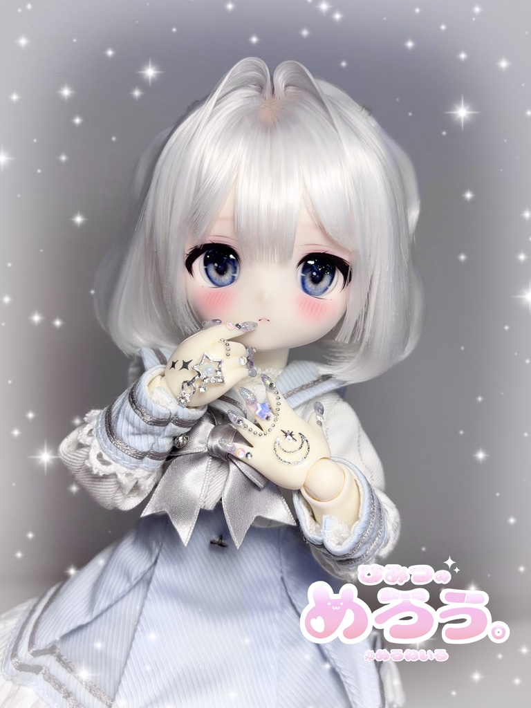 ꒰ ゆにこーん♡こすも ꒱ tinyfox 1/6サイズ ネイルハンド 白肌