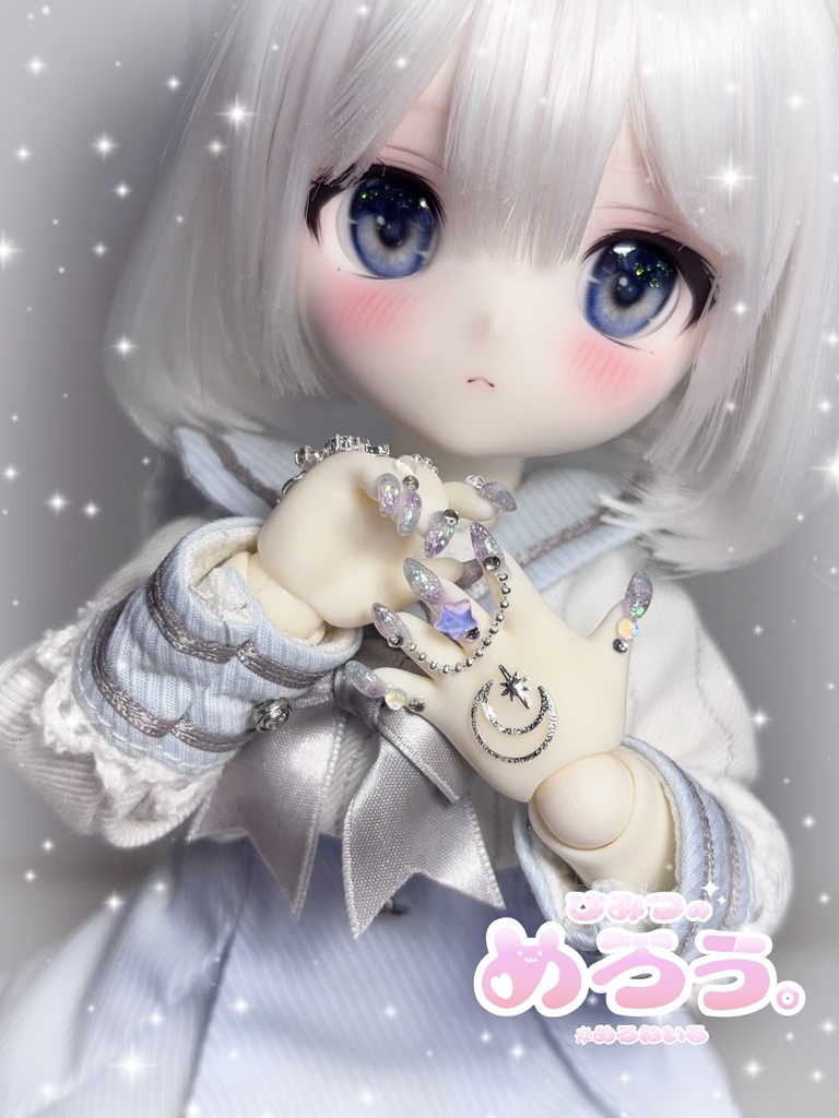 ꒰ ゆにこーん♡こすも ꒱ tinyfox 1/6サイズ ネイルハンド 白肌