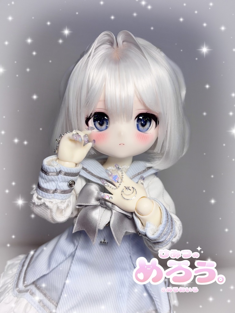 ꒰ ゆにこーん♡こすも ꒱ tinyfox 1/6サイズ ネイルハンド 白肌