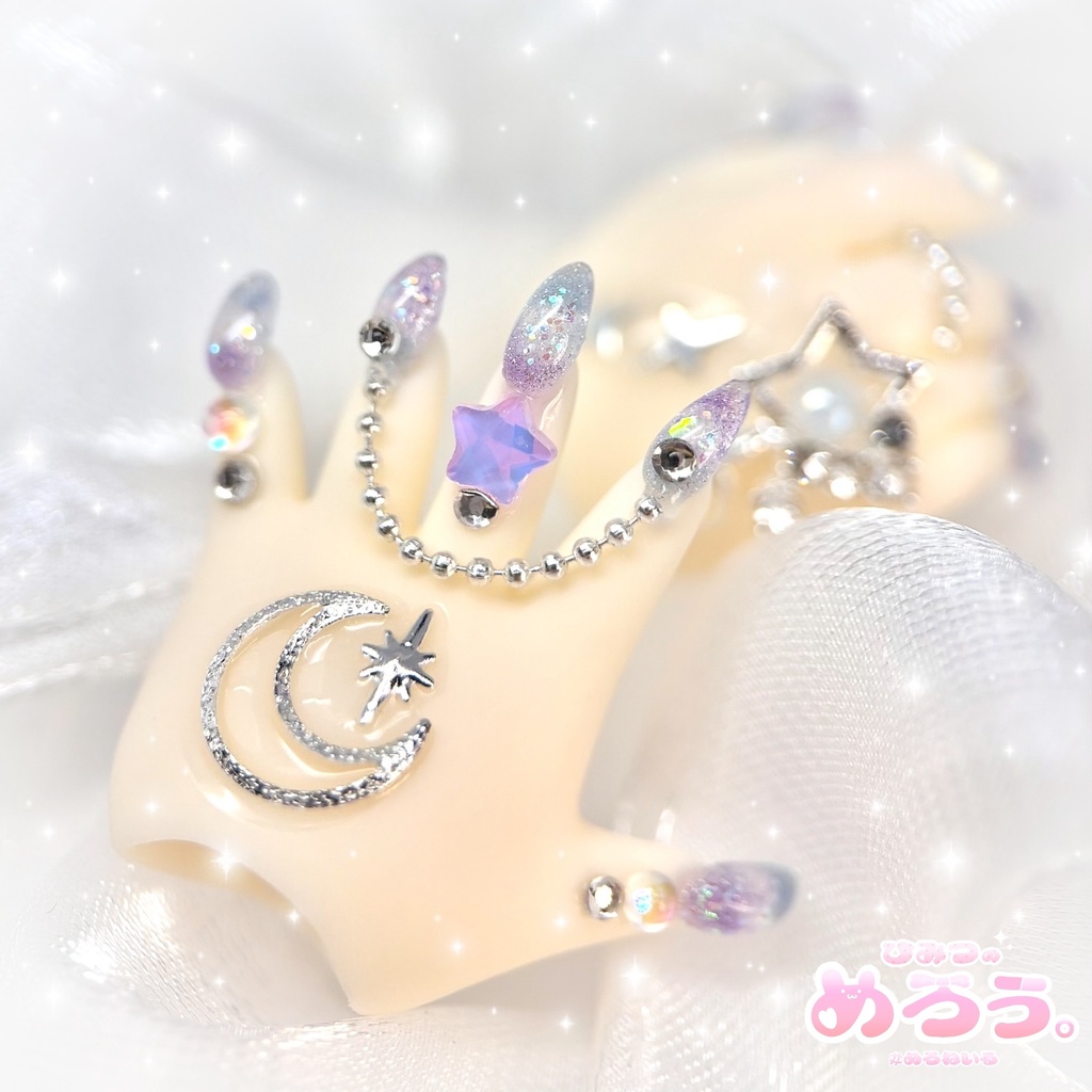 ꒰ ゆにこーん♡こすも ꒱ tinyfox 1/6サイズ ネイルハンド 白肌