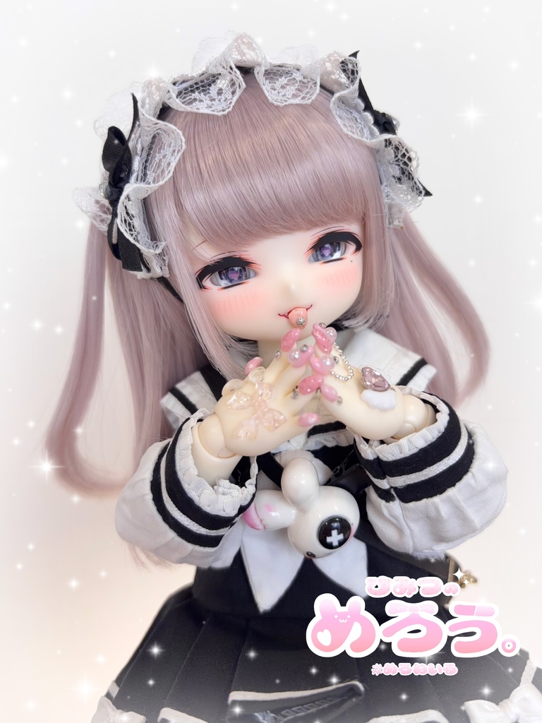 ꒰ えんじぇる♡はーと ꒱ tinyfox 1/6サイズ ネイルハンド 白肌