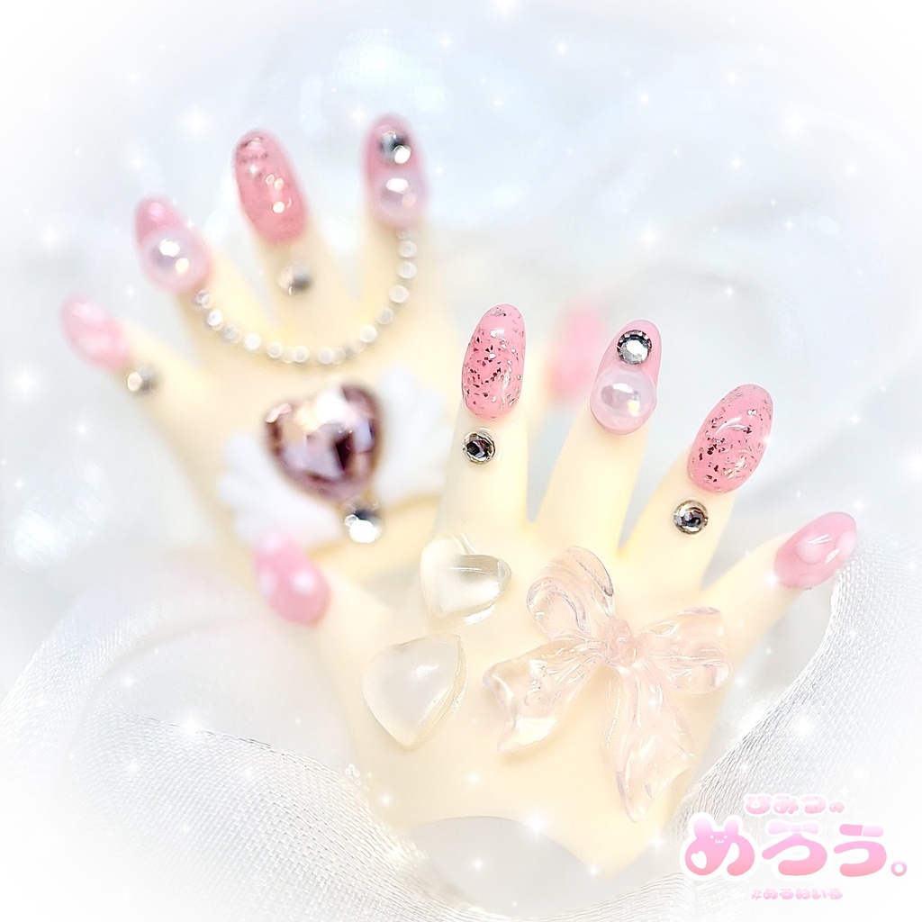 ꒰ えんじぇる♡はーと ꒱ tinyfox 1/6サイズ ネイルハンド 白肌