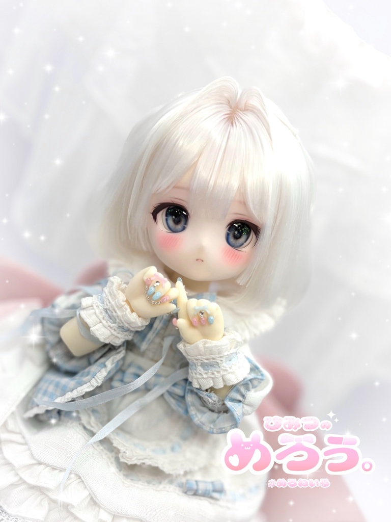 ꒰ Twinkle⭐︎stars ꒱ tinyfox 1/6サイズ ネイルハンド 白肌