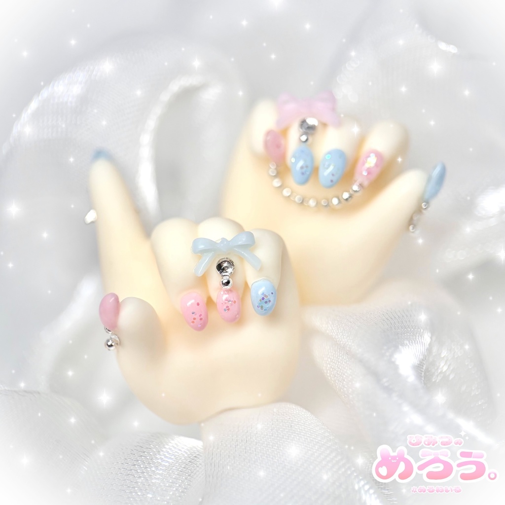 ꒰ Twinkle⭐︎stars ꒱‬ tinyfox 1/6サイズ ネイルハンド 白肌
