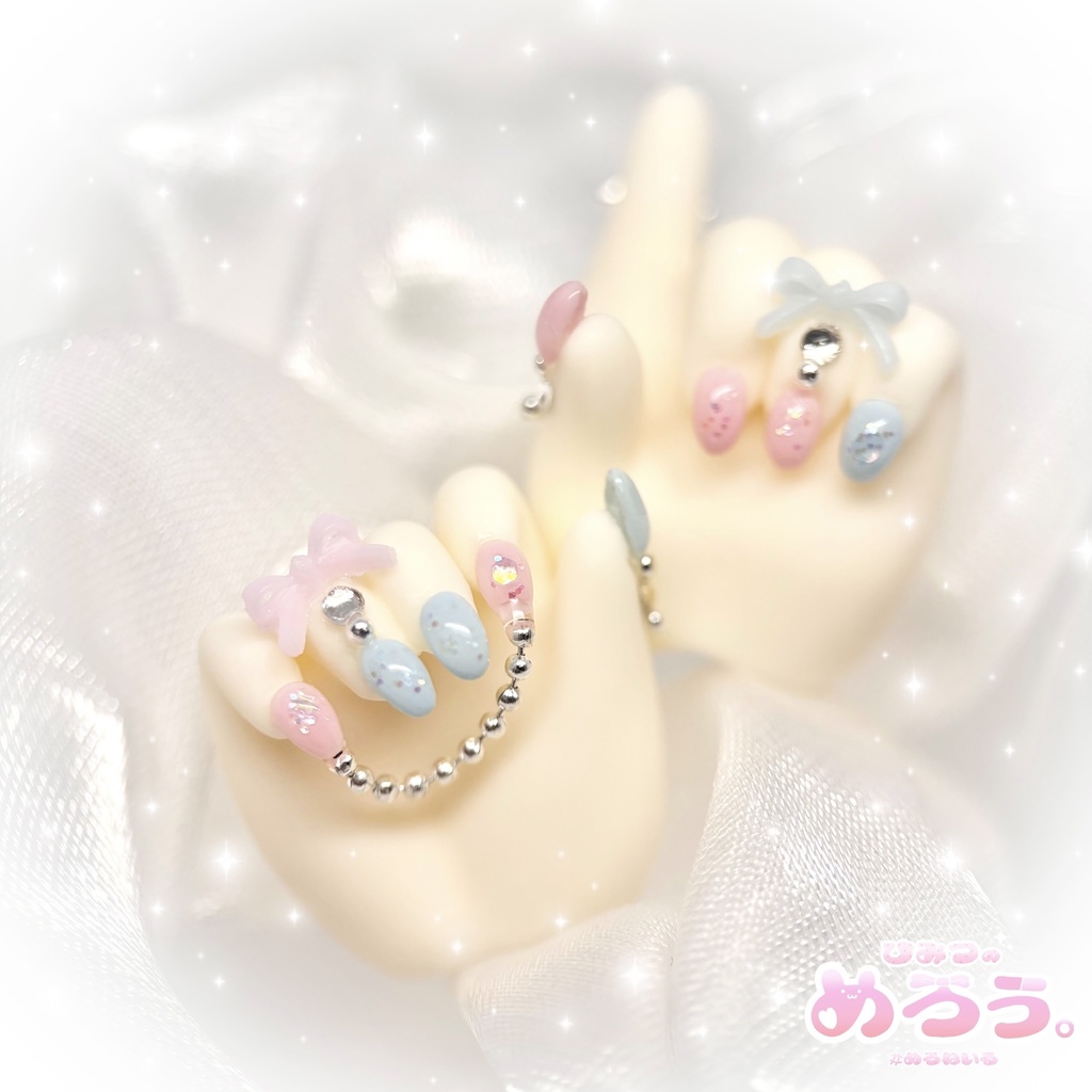 ꒰ Twinkle⭐︎stars ꒱‬ tinyfox 1/6サイズ ネイルハンド 白肌