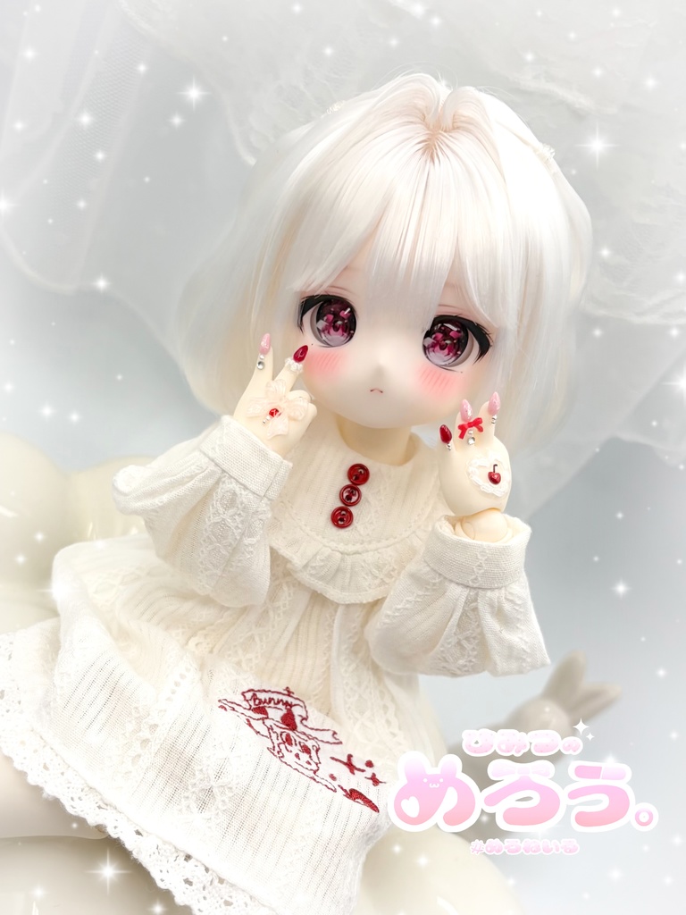 ꒰ ほいっぷෆちぇりー ꒱ tinyfox 1/6サイズ ネイルハンド 白肌