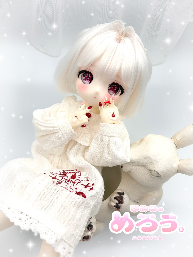 ꒰ ほいっぷෆちぇりー ꒱ tinyfox 1/6サイズ ネイルハンド 白肌