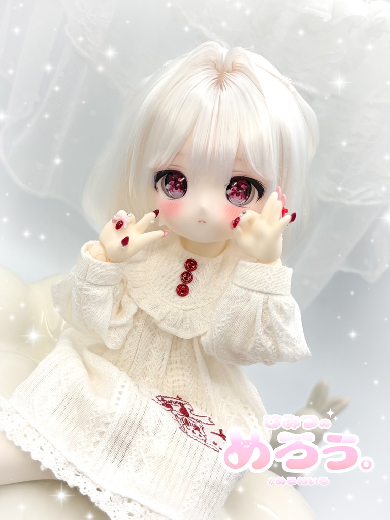 ꒰ ほいっぷෆちぇりー ꒱ tinyfox 1/6サイズ ネイルハンド 白肌