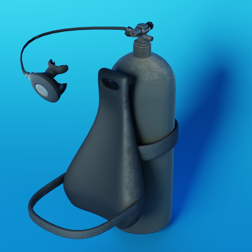 3Dモデル「酸素ボンベ」