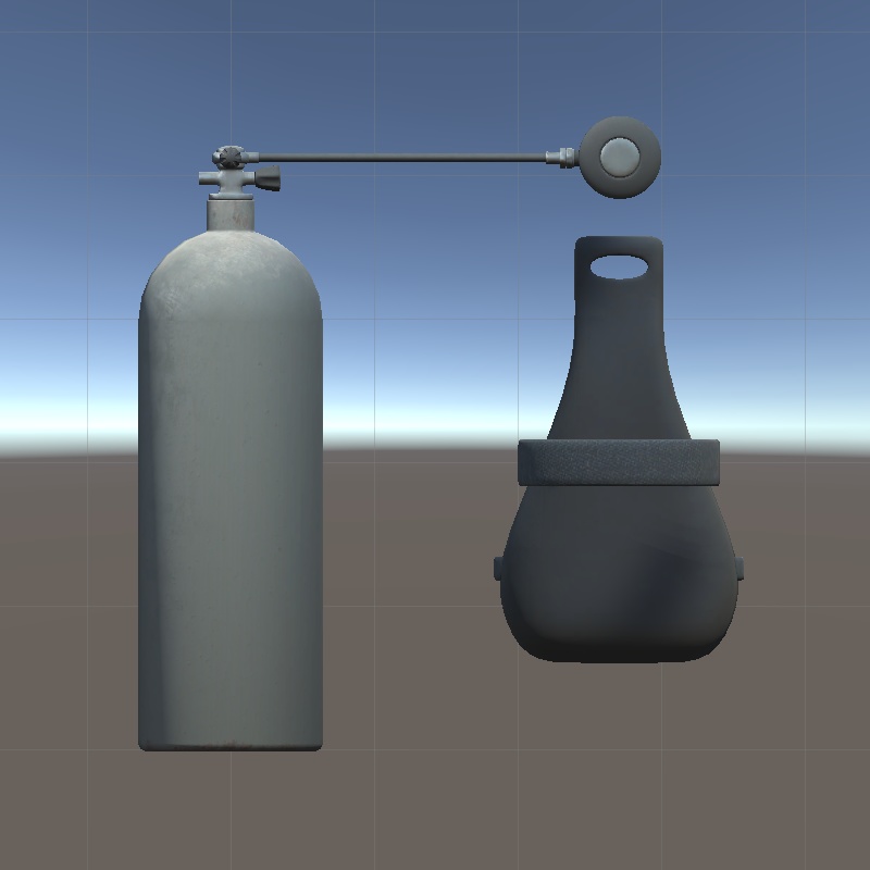 3Dモデル「酸素ボンベ」