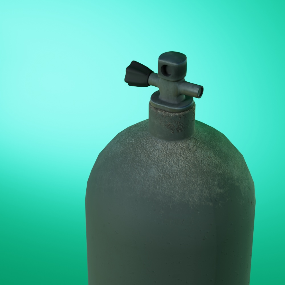 3Dモデル「酸素ボンベ」