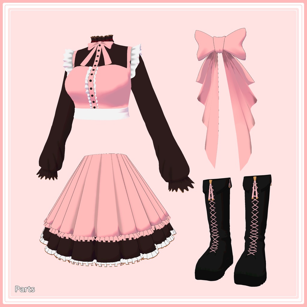 フリルドレス Frill dress v1.00