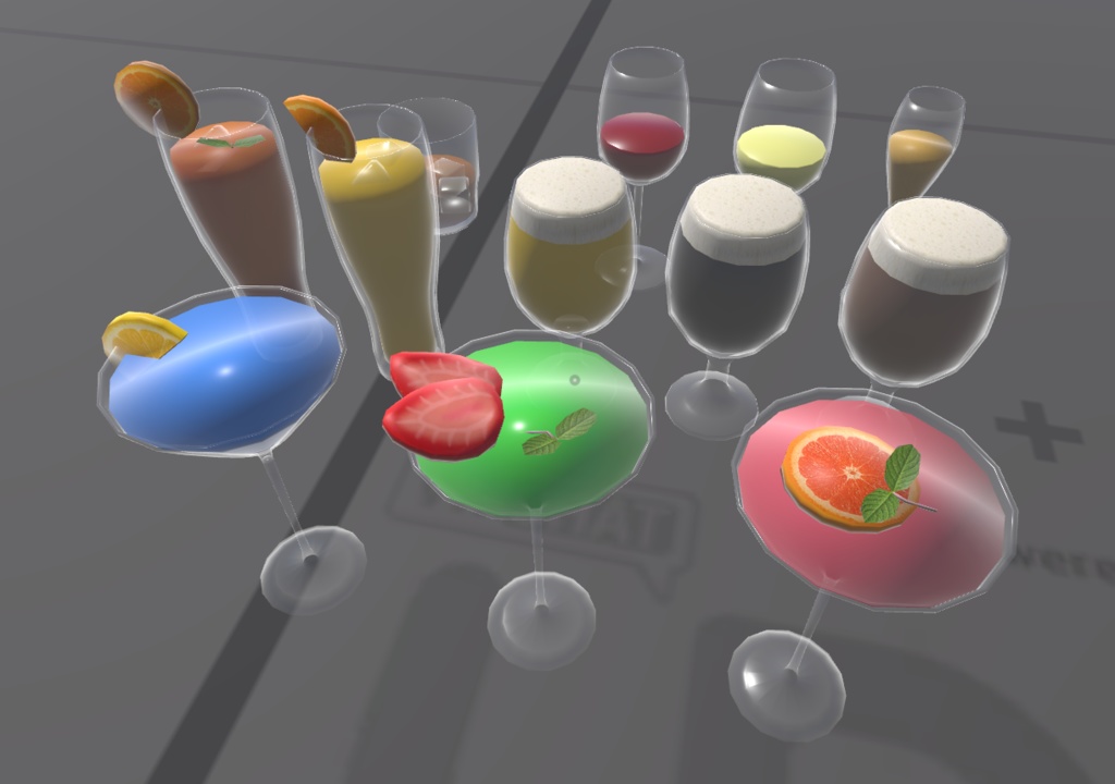 BAR ドリンク&グラス セット (Drink & Glass Set)