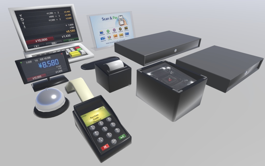 レジ小物セット(Register Set)