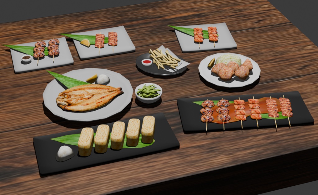 居酒屋フードセット-vol.1 (Izakaya food props-vol.1)